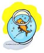 goldfish bowl clipart