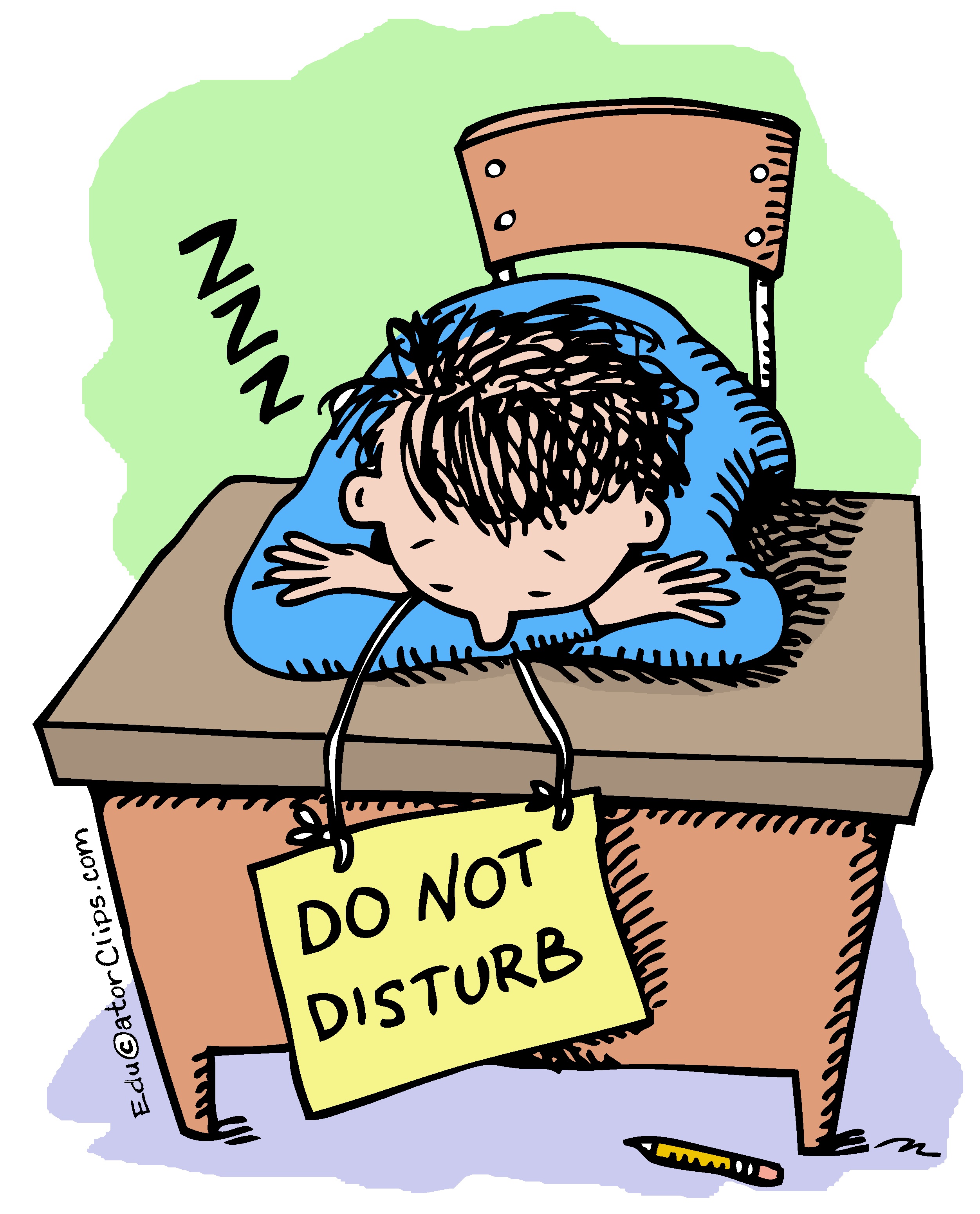 Do Not Disturb Student Clip Art