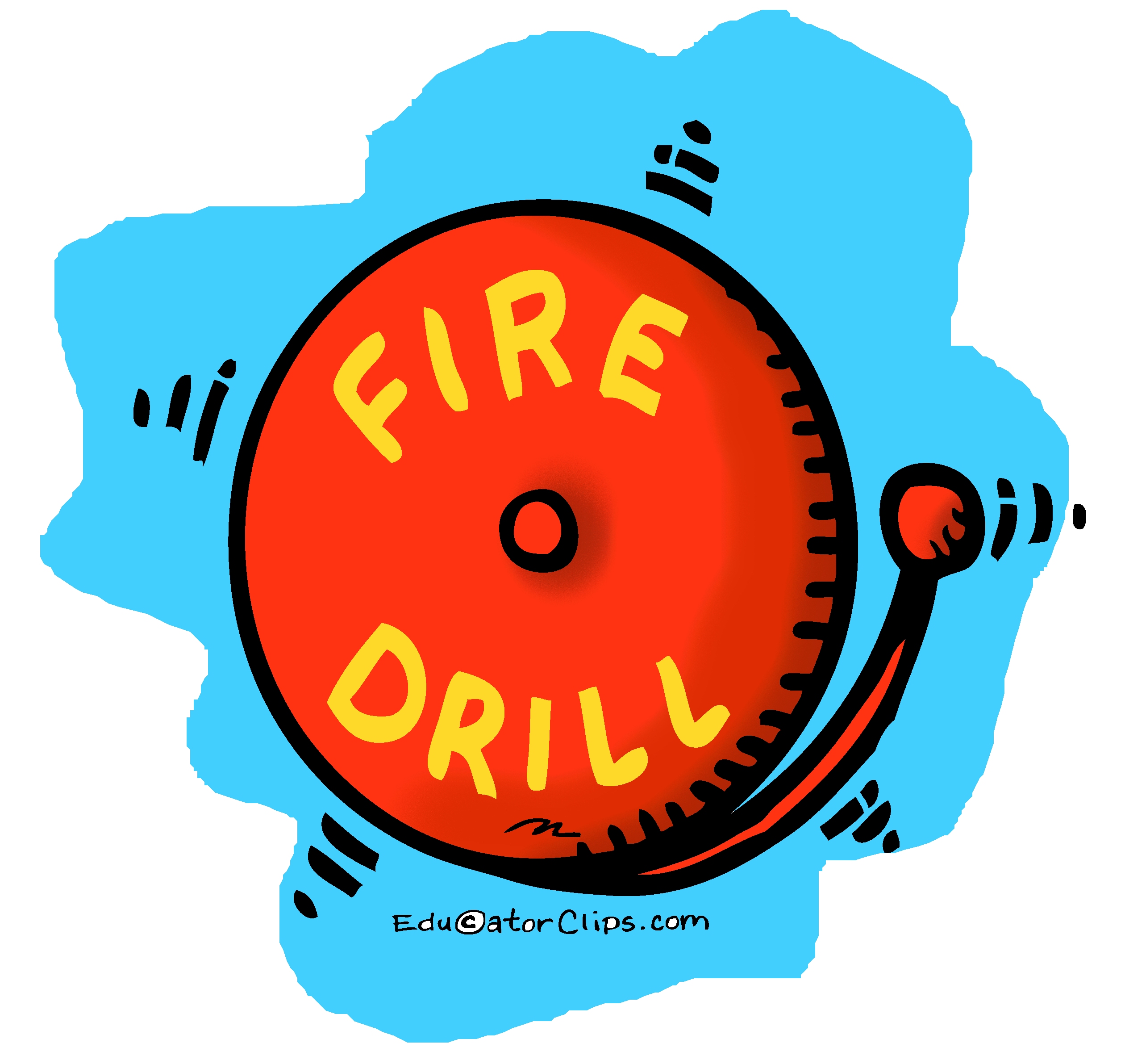 Fire Drill Clip Art, fire alarm clip art, safety clip art