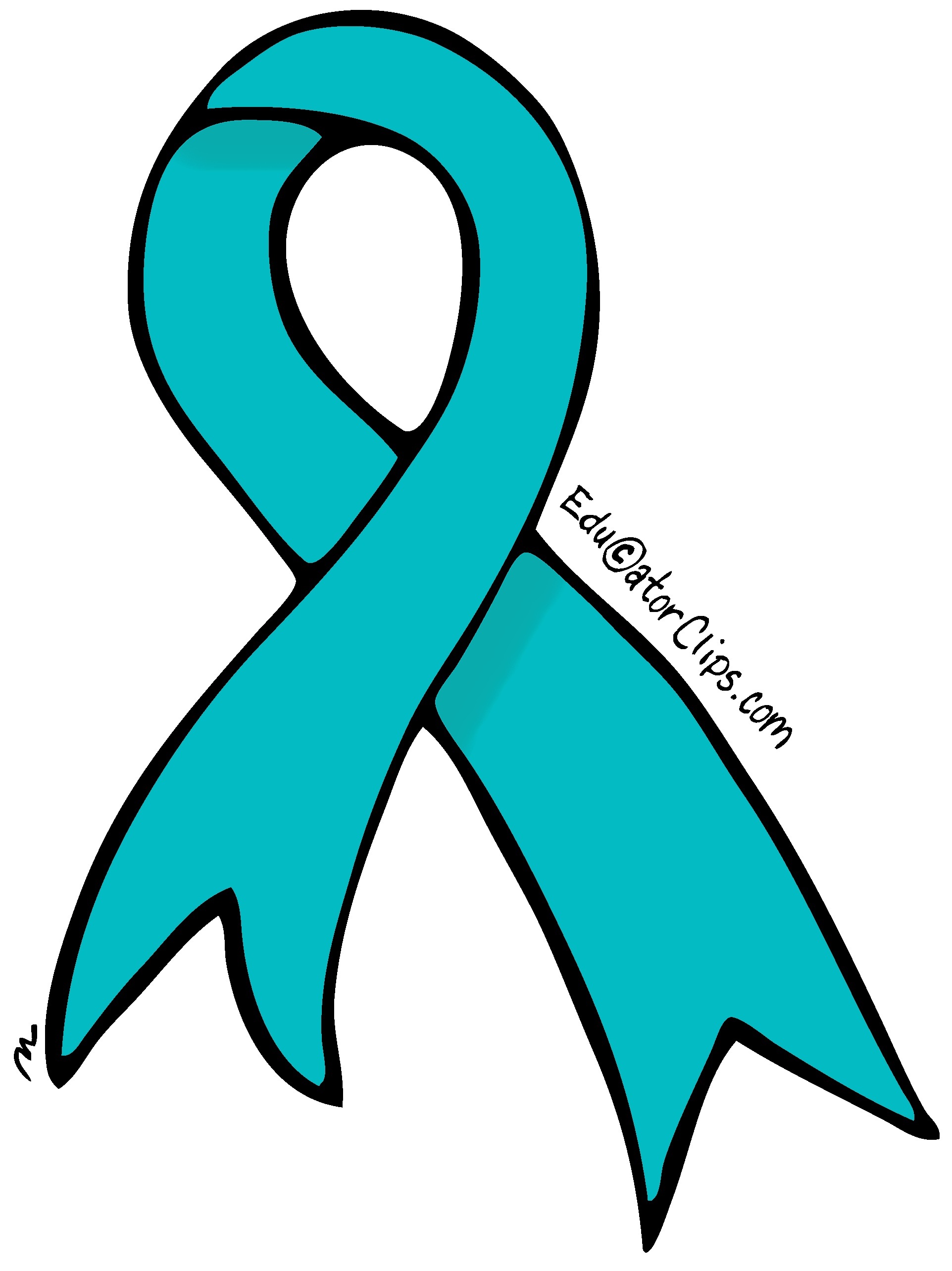 Ovarian Cancer Ribbon